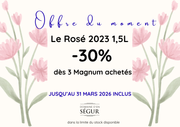 Offre sur le magnum de rose 2023